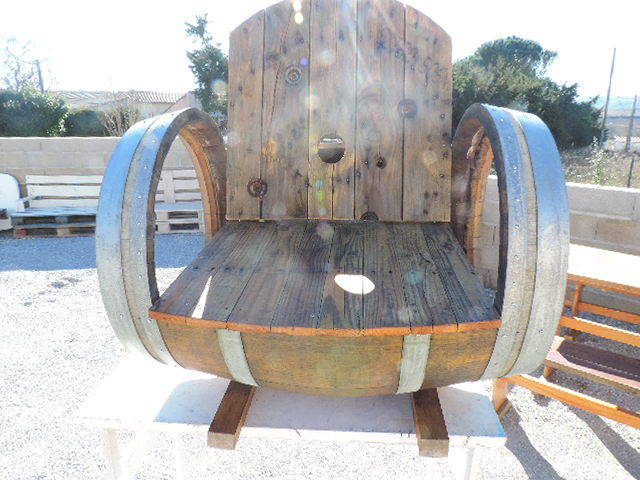 Fauteuil en tonneau