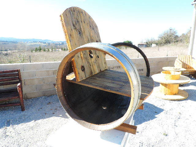Fauteuil en tonneau