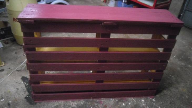 Étagère en palette 