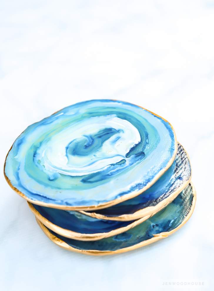 Dessous de verres en agate