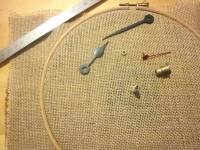 Horloge Récup Boutons
