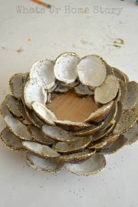 Porte-bougie en coquillages