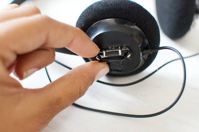Casque audio avec des strass
