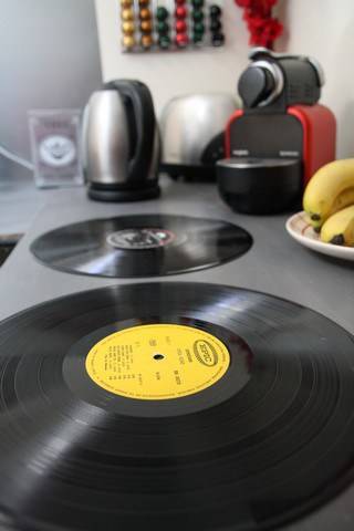 Vieux vinyles transformés en bols