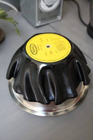 Vieux vinyles transformés en bols
