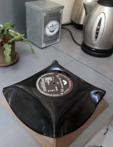 Vieux vinyles transformés en bols