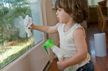 Nettoyer les fenêtres sans produits chimiques