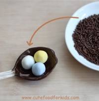 Nids en chocolat pour Pâques