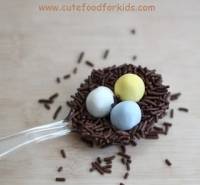 Nids en chocolat pour Pâques