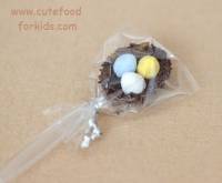 Nids en chocolat pour Pâques