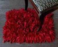Tapis Boucherouite en chutes de tissus