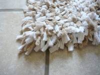 Tapis Boucherouite en chutes de tissus