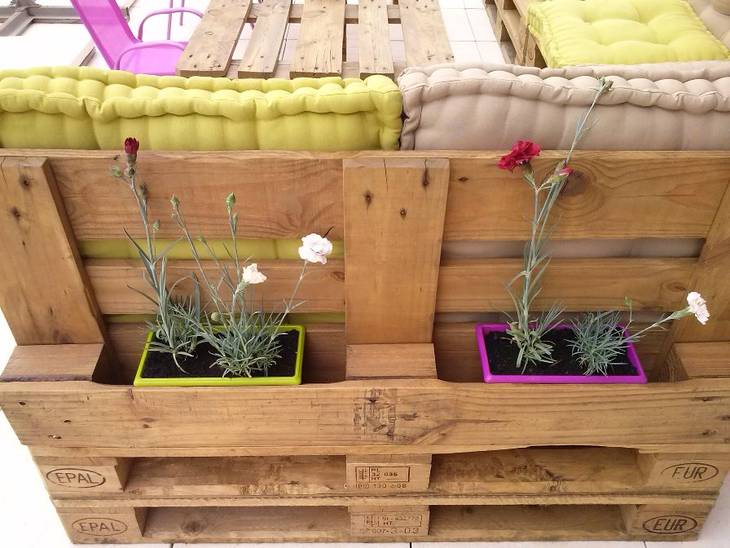 Salon de jardin en palettes