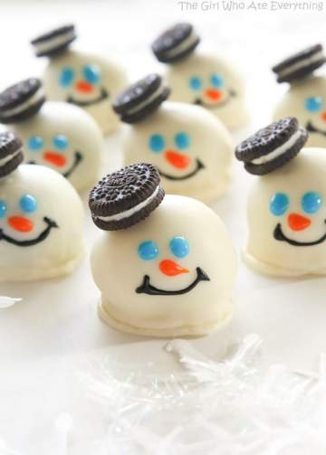 DIY de bonshommes de neige gourmands pour Noël