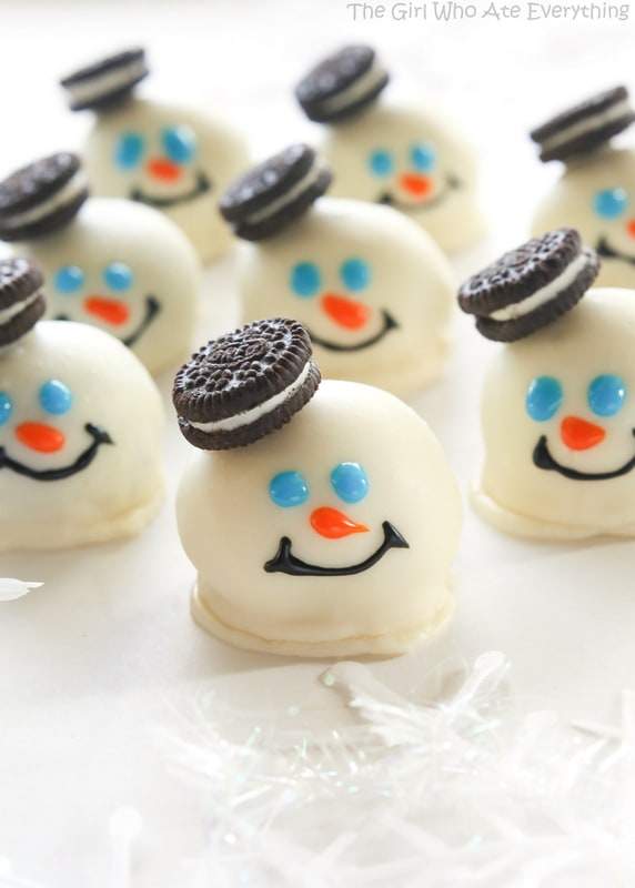DIY de bonshommes de neige gourmands pour Noël