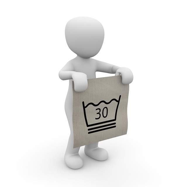 symbole de lavage à 30 degrés en programme délicat