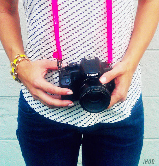 Ceinture transformée en sangle pour appareil photo