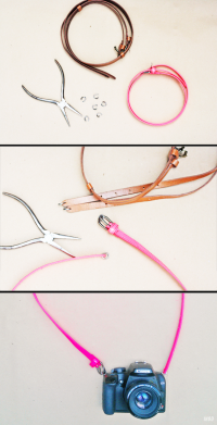 Ceinture transformée en sangle pour appareil photo