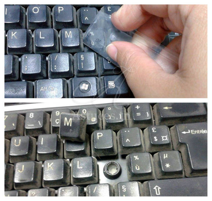 démonter les touches d'un clavier