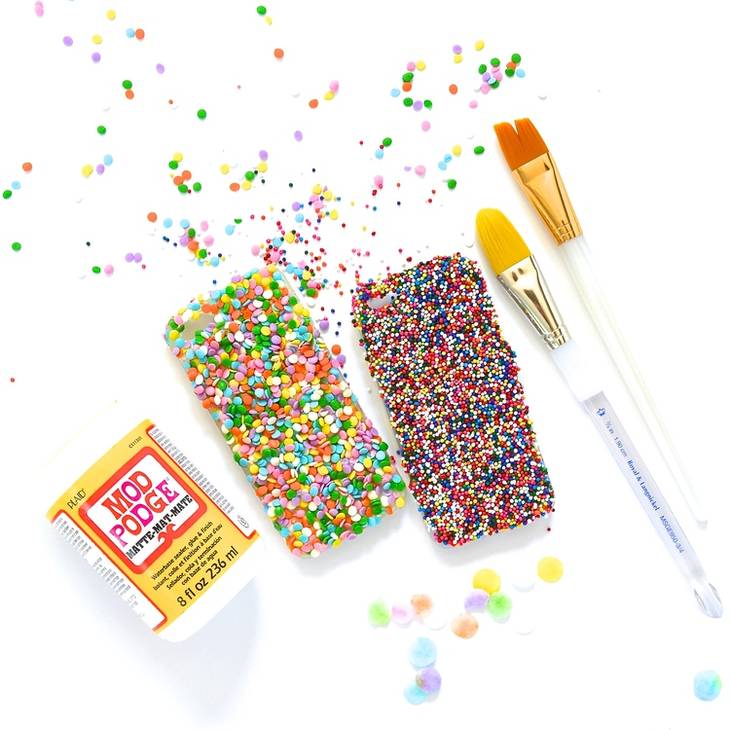 Coque de protection pour iPhone avec des bonbons