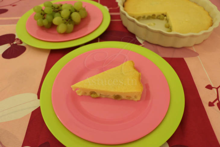 Clafoutis aux raisins frais façon cheesecake