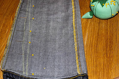 Transformer un jean large en jean skinny