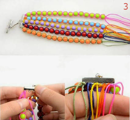 Comment faire un bracelet de perles multicolores