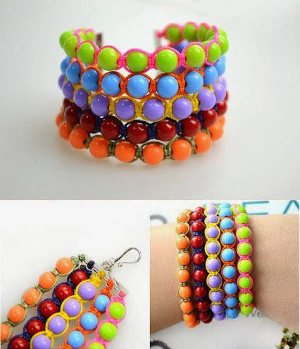 Comment faire un bracelet de perles multicolores