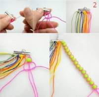 Comment faire un bracelet de perles multicolores