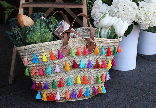 Personnaliser un sac en osier