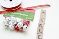 Ornement de sapin de Noël en Scrabble