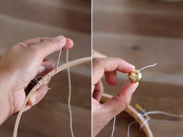 Tambourin en dentelle