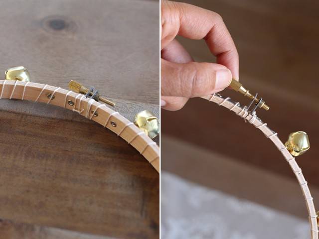 Tambourin en dentelle