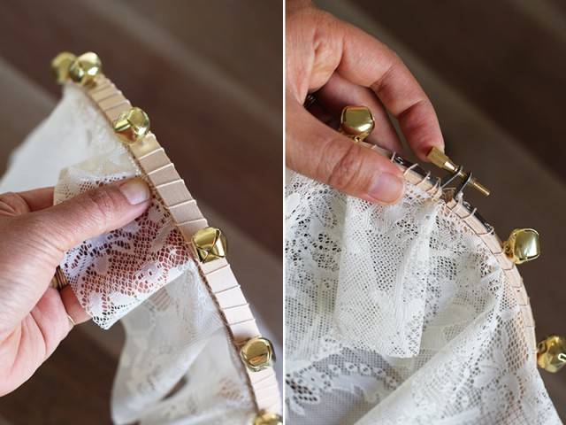 Tambourin en dentelle