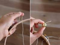 Tambourin en dentelle