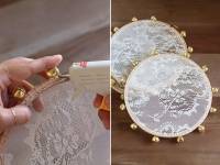 Tambourin en dentelle