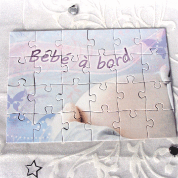 Annonce de grossesse en puzzle