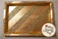 Plateau personnalisé avec des paillettes