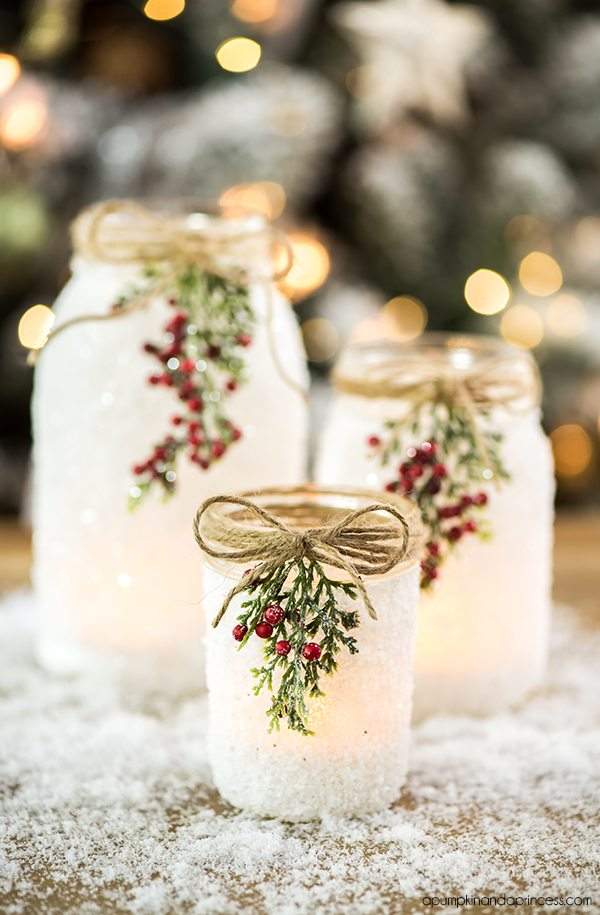 Tutoriel bocal enneigé pour Noël