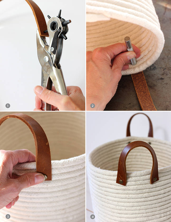 Panier de corde sans couture