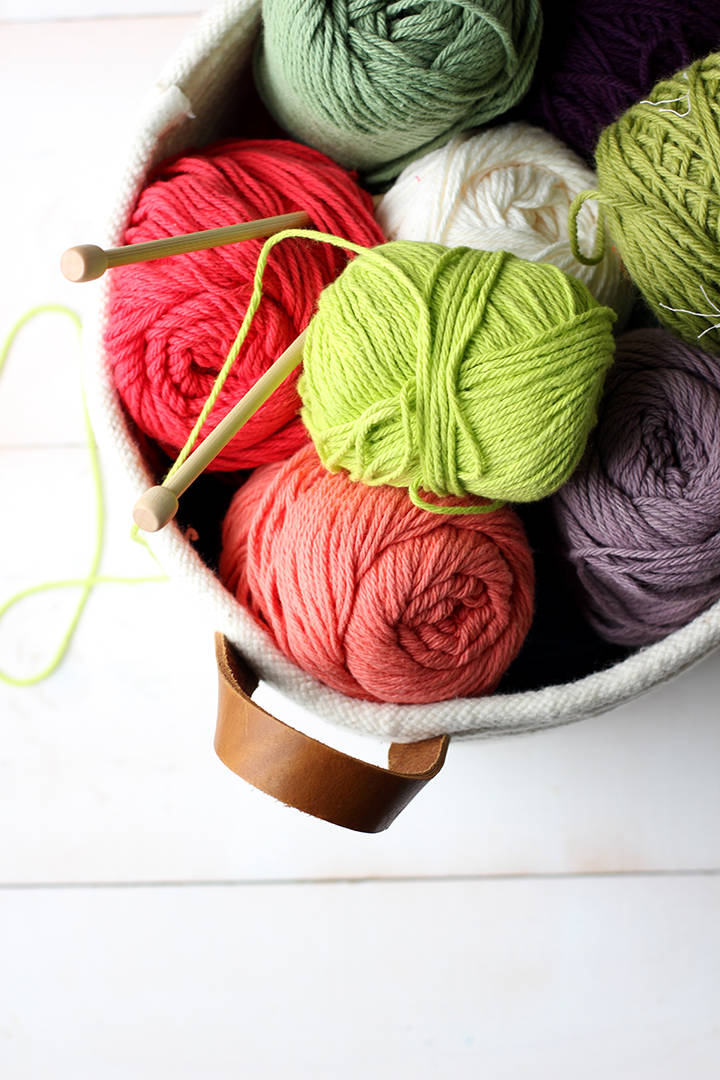 Panier de corde sans couture