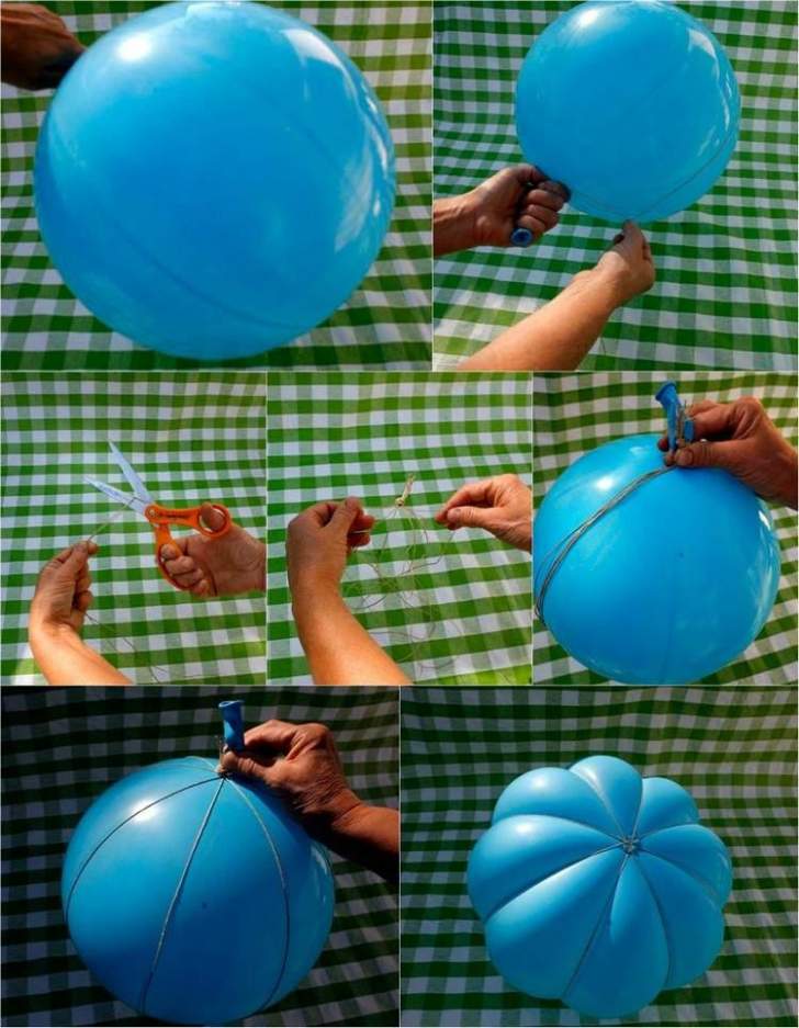 Ballon avec de la ficelle 