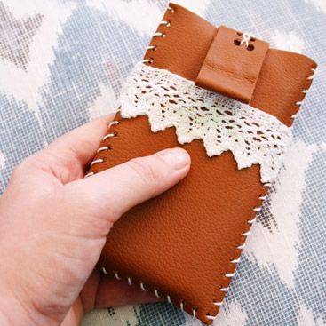Etui en cuir pour téléphone portable