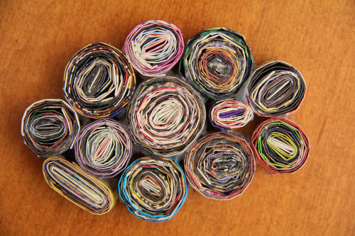 Dessous de plat en papier roulé