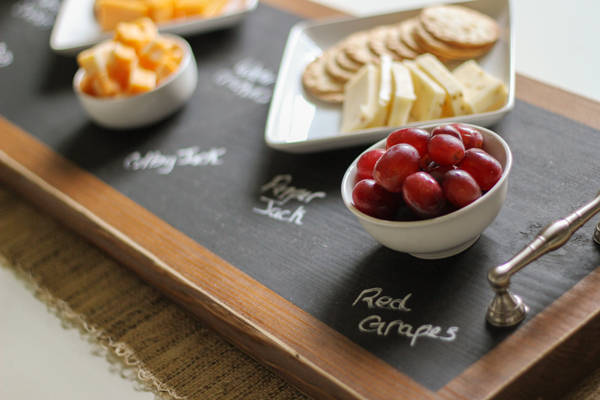 Plateau de présentation ardoise