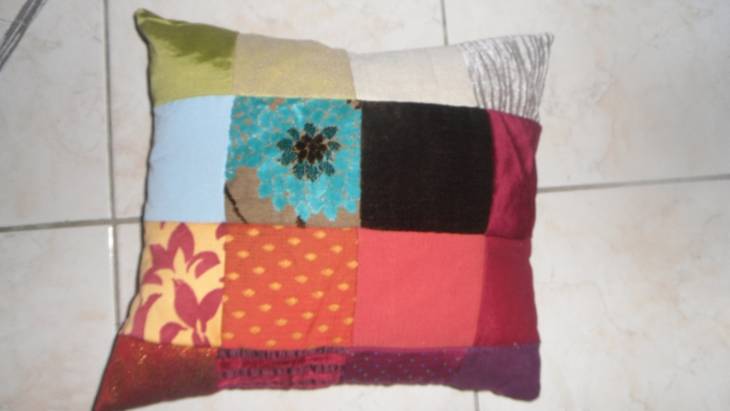 Housses coussin en patchwork