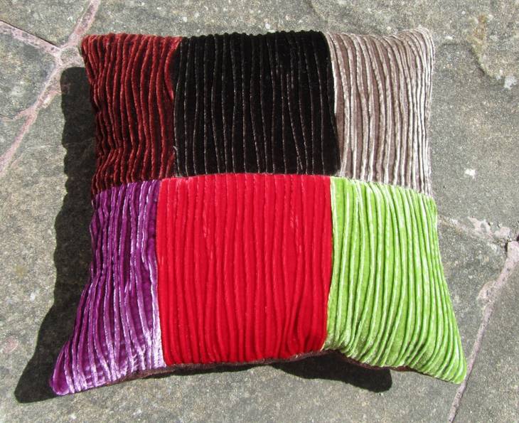 Housses coussin en patchwork