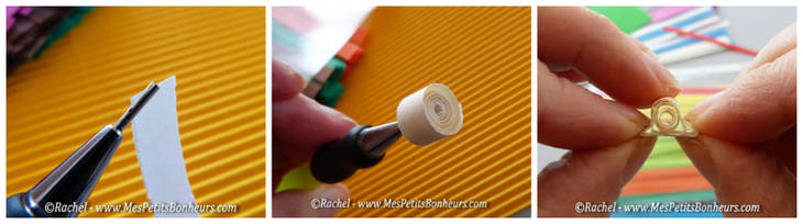 fabrication de muguets en papier avec la technique du quilling