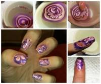 Vernis à ongles marbré