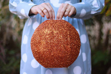 Lanterne avec des paillettes